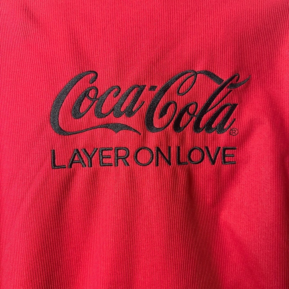 Port Authority Coca-Cola Layer On Love Soft Shell Jacket Mens Large Red J319